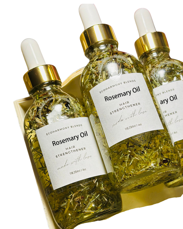 Elixir Capilar Vegano de 12 Hierbas y Aceites – Crecimiento y Salud del Cabello- Rosemary Oil Scalp and Hair