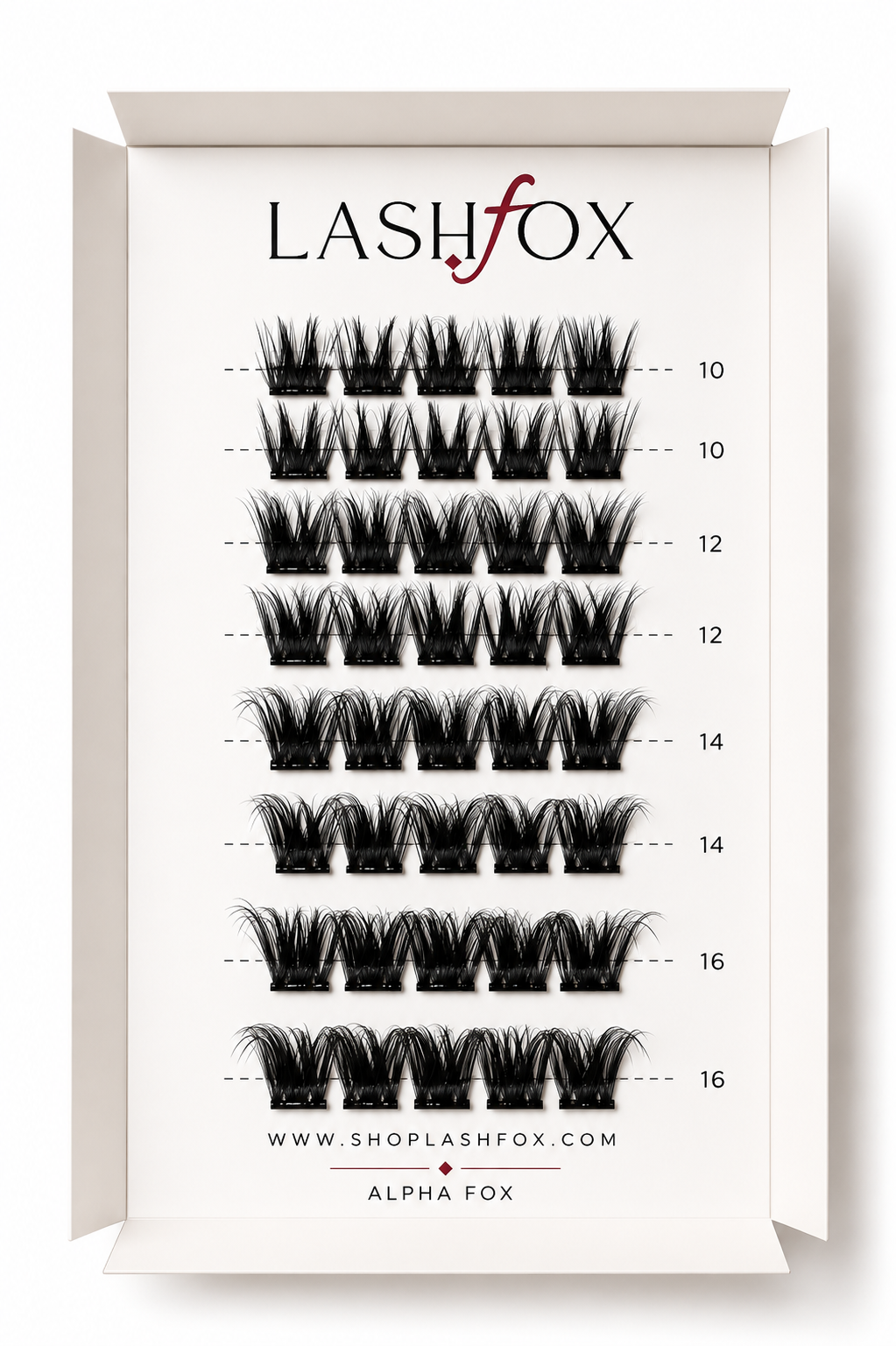 LashFox ALPHA Press-On Lashes Kit – No Glue Needed, DIY Lash Extensions, Wispy Lashes, Reusable Natural Look, 5–12 Day Wear (Copy) (Copy) (Copy)