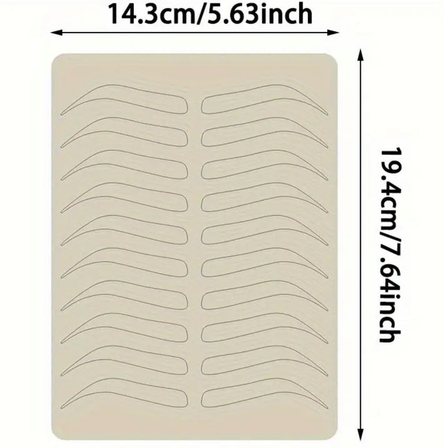 LATEX SKIN No ink PRACTICE Eyebrows