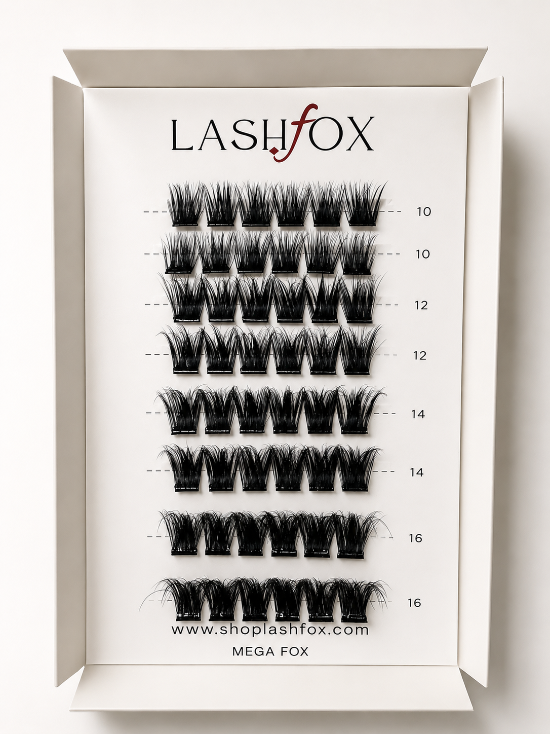 LashFox MEGA Press-On Lashes Kit – No Glue Needed, DIY Lash Extensions, Wispy Lashes, Reusable Natural Look, 5–12 Day Wear (Copy) (Copy) (Copy) (Copy)