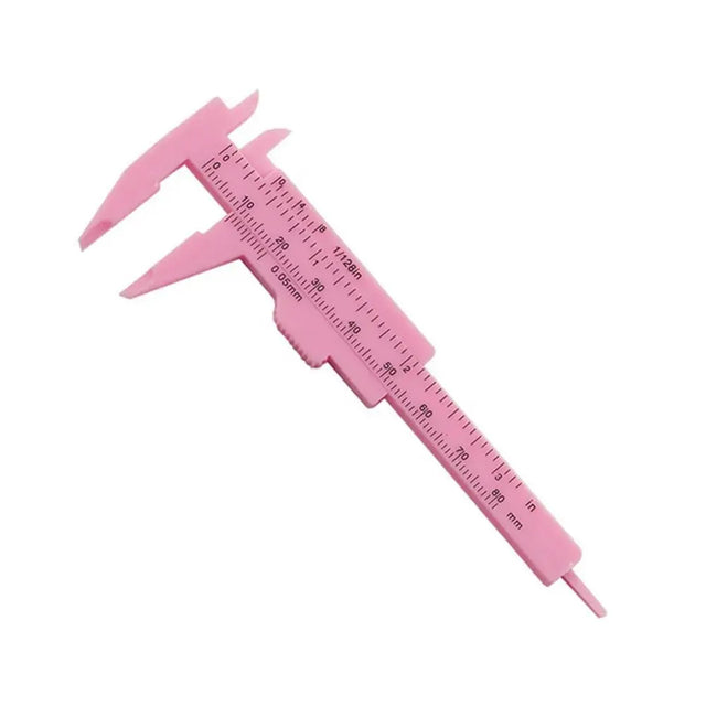 Calibrador Vernier portátil de plástico para cejas, 150MM, regla para tatuaje, herramientas de medición de maquillaje permanente de plástico i