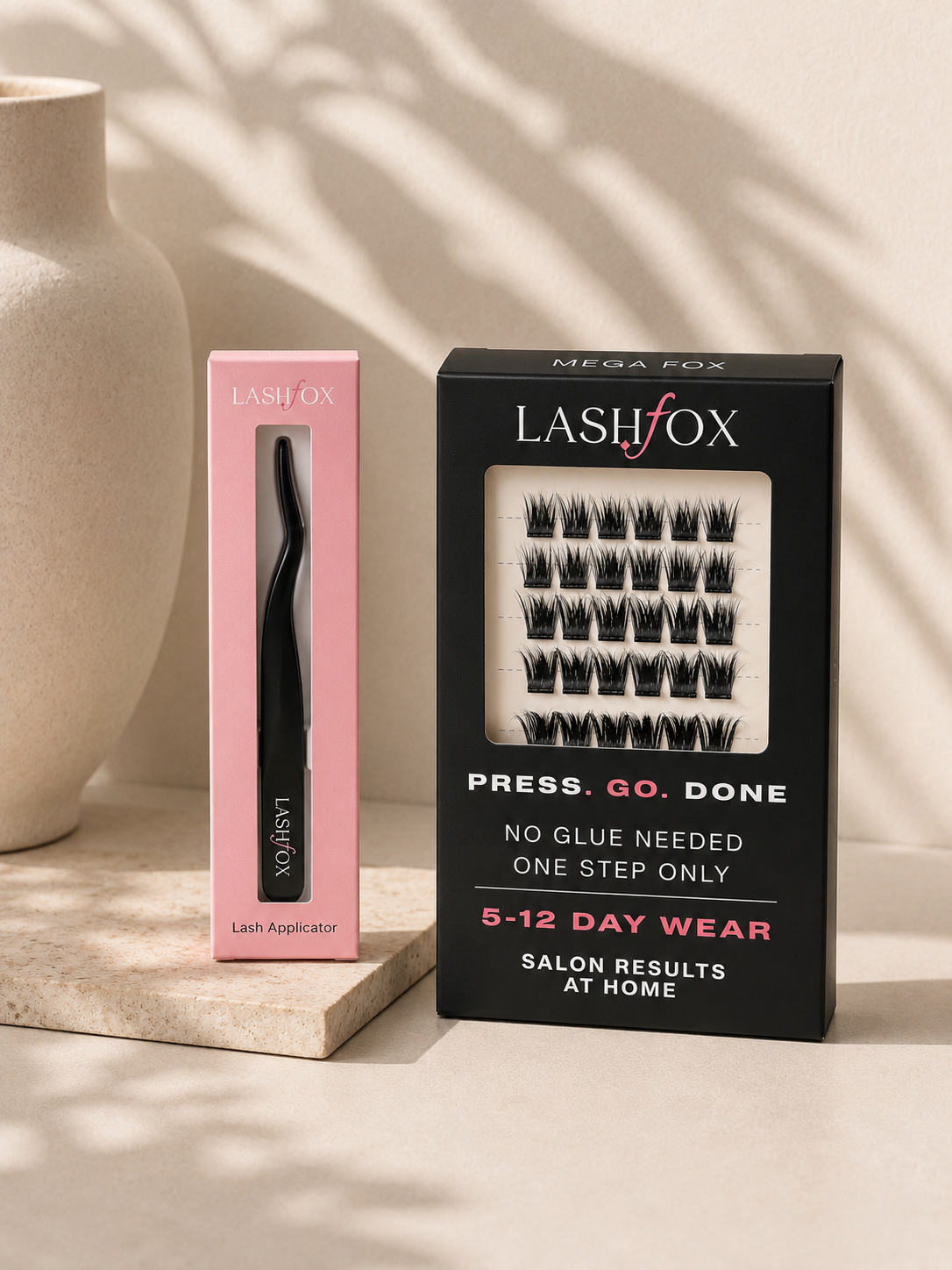 MEGA Fox Lash Kit – No Glue Needed DIY Lashes | LashFox BLACK Lash Applicator