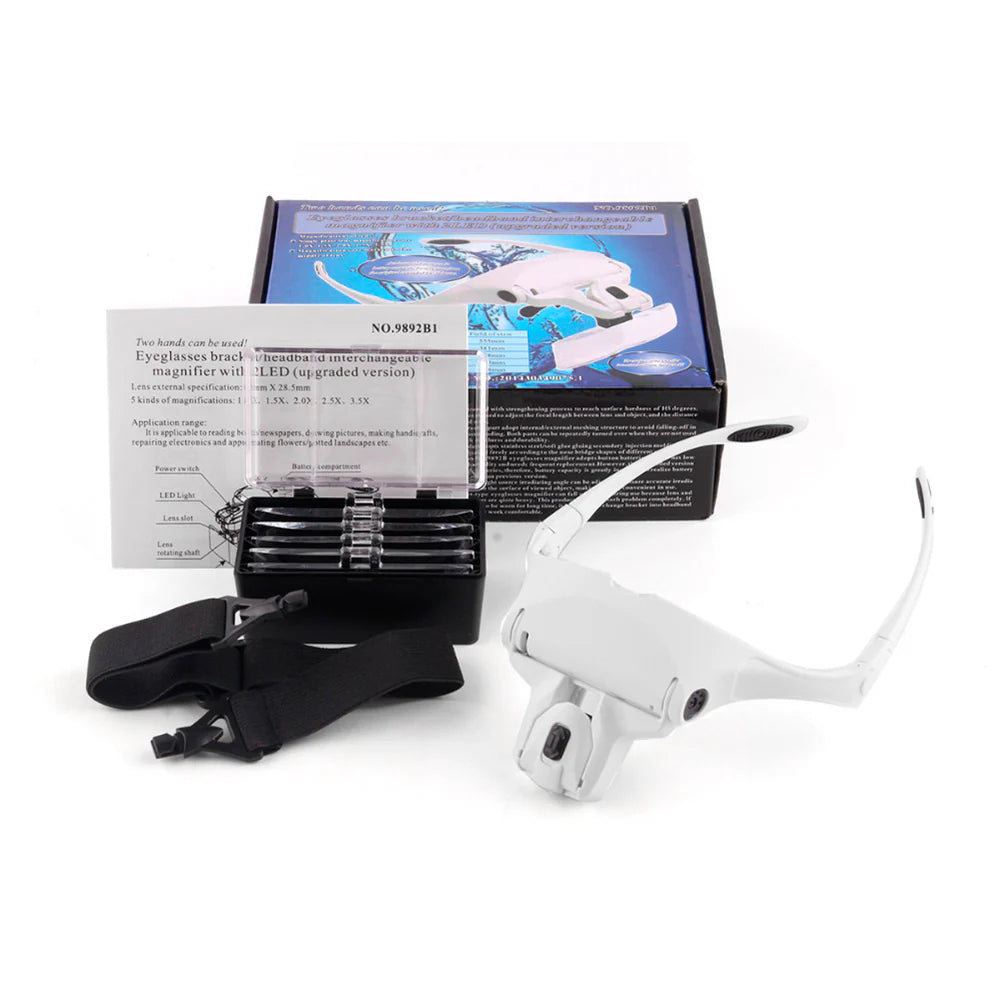 Magnifier Glasses with LED Lights / Lupas