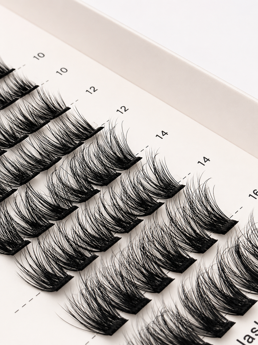 LashFox SOFT FOX Press-On Lashes Kit – No Glue Needed, DIY Lash Extensions, Wispy  Lashes, Reusable Natural Look, 5–12 Day Wear