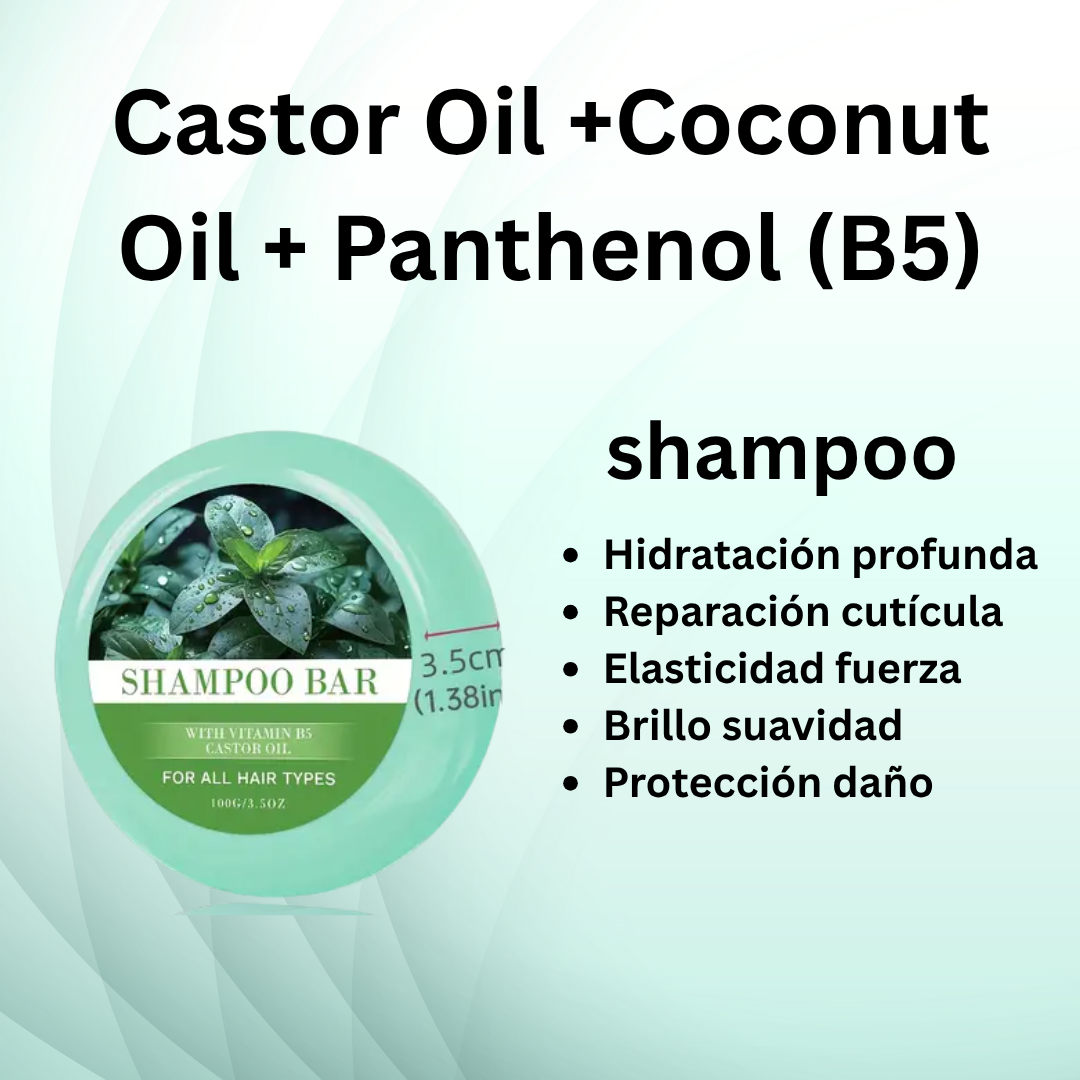 Peppermint Solid Shampoo Bar – With Panthenol & Coconut Oil, Deep Cleansing & Moisturizing, Anti-Frizz & Refreshing Scalp Care, Unisex, 60g/2oz
