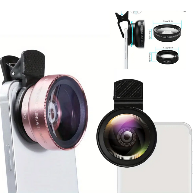 Phone Lens 0.45x clip on accesory / lente para celular