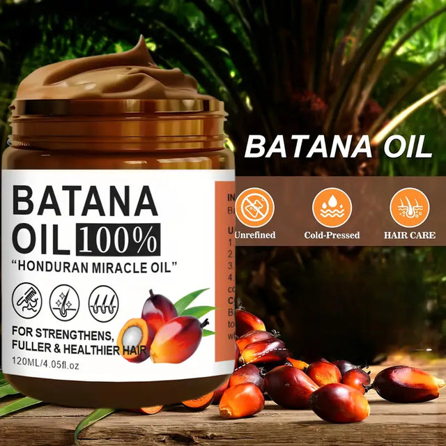 Batana Hair Care Oil, Moisturizing Hair Care And Scalp Care Oil, Pure Cold Pressed Extraction, 120G Per Piece, Moisturizing And Smoothing Hair, Making Hair Look More Beautiful, Suitable for All Hair Types