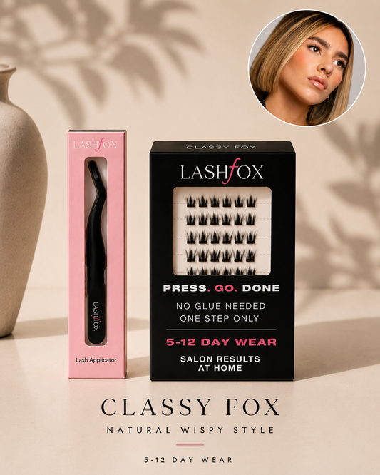Classy Fox Lash Kit – No Glue Needed DIY Lashes | LashFox Black Lash Applicator