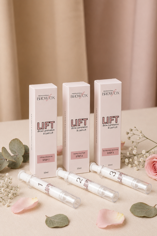 LASH AND BROW LAMINATION LIFT- STEP 1 STEP 2 STEP 3 INDIVIDUAL