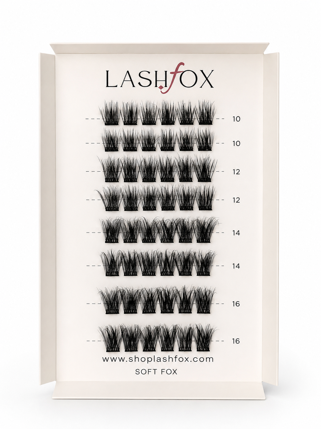 LashFox SOFT FOX Press-On Lashes Kit – No Glue Needed, DIY Lash Extensions, Wispy  Lashes, Reusable Natural Look, 5–12 Day Wear