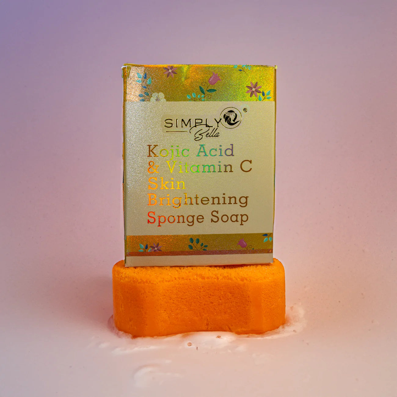 Kojic Acid Sponge Soap – Exfoliating Brightening Soap with Built-In Sponge | Deep Cleansing & Skin Lightening Body Soap | Gently Removes Dead Skin & Dark Spots