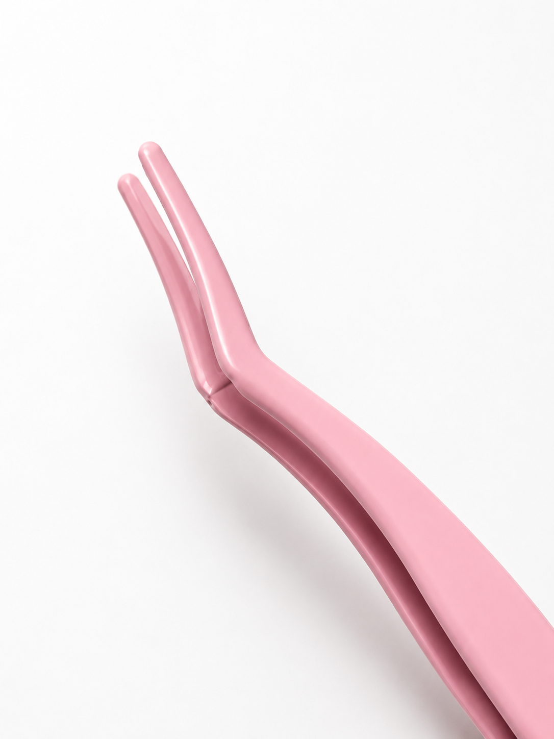 LashFox Precision Lash Applicator Tweezers – Pink & Black Lash Extension Tool for Press-On Lashes & DIY Lash Clusters