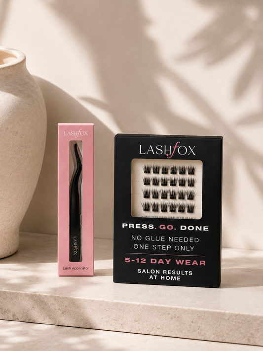 GLAM Fox Lash Kit – No Glue Needed DIY Lashes | LashFox BLACK Lash Applicator