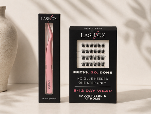 Soft Fox Lash Kit – No Glue Needed DIY Lashes | LashFox Pink Lash Applicator