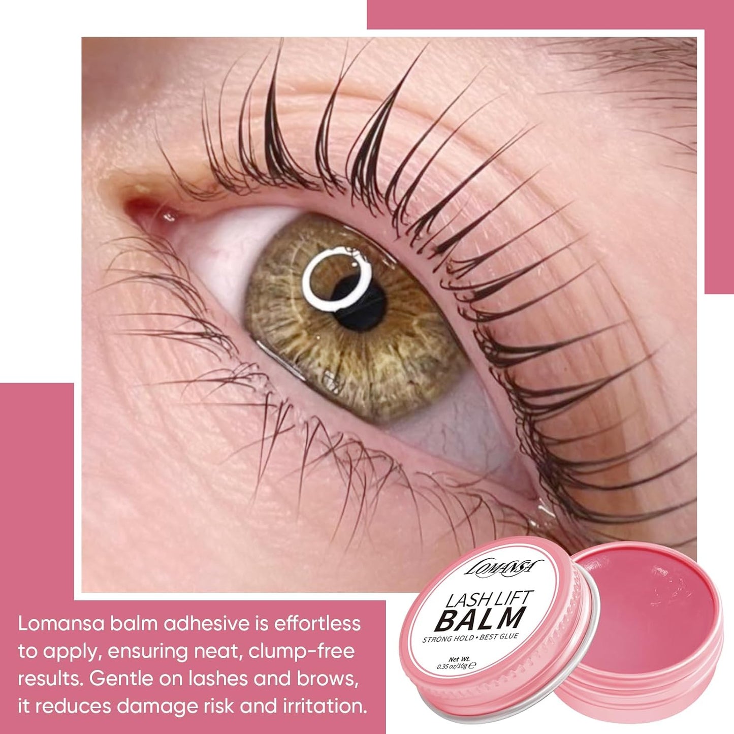 Lomansa Lash Lift Balm strong hold, best Glue