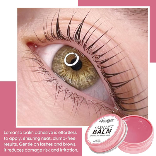 Lomansa Lash Lift Balm strong hold, best Glue