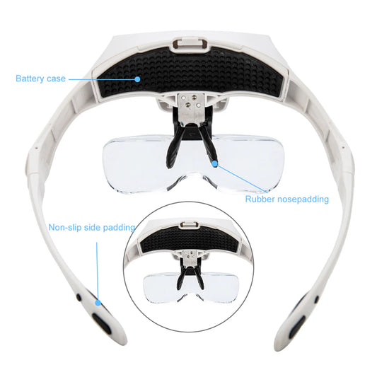 Magnifier Glasses with LED Lights / Lupas
