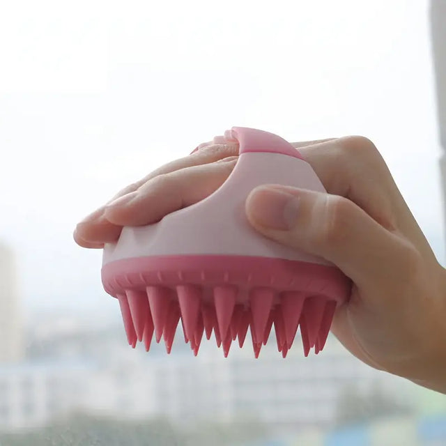 Soft Silicone Scalp Massager – Gentle Shampoo Brush for Deep Cleansing & Relaxing Head Massage, Home Spa & Salon Use