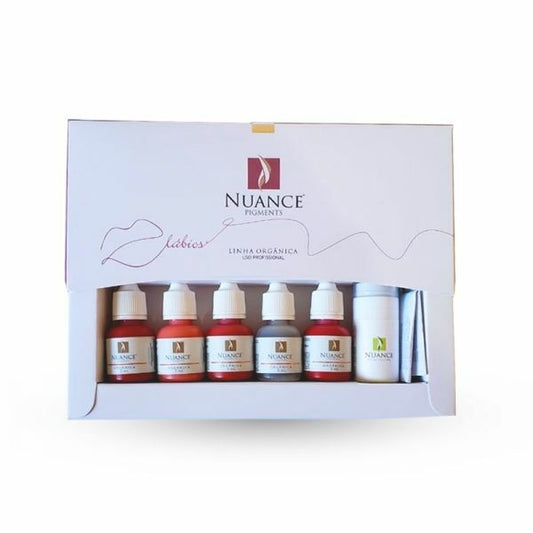 Nuance Kit Pigments Organic Tattoo Ink  5ml for blush lips and Lips Tattoo