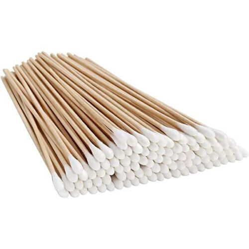 6” Wooden Sticks Cotton Swabs (10)