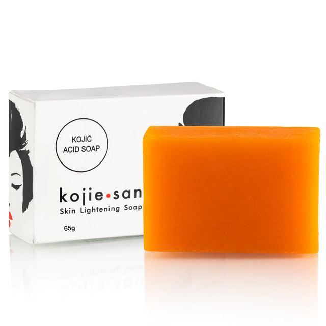 Kojie San Soap for effectively treat hyperpigmentation, dark spots, acne scars, and melasma.